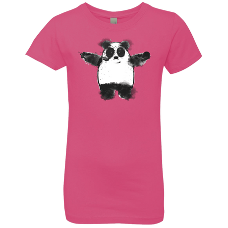 T-Shirts Hot Pink / YXS Panda Ink Girls Premium T-Shirt