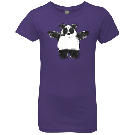 T-Shirts Purple Rush / YXS Panda Ink Girls Premium T-Shirt