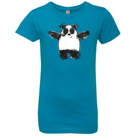 T-Shirts Turquoise / YXS Panda Ink Girls Premium T-Shirt