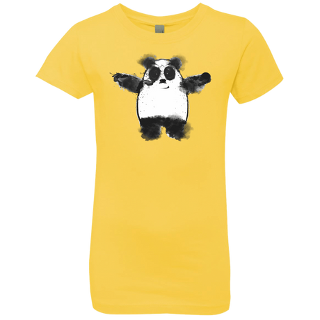 T-Shirts Vibrant Yellow / YXS Panda Ink Girls Premium T-Shirt