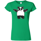T-Shirts Irish Green / S Panda Ink Junior Slimmer-Fit T-Shirt