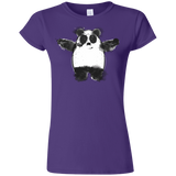 T-Shirts Purple / S Panda Ink Junior Slimmer-Fit T-Shirt