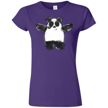 T-Shirts Purple / S Panda Ink Junior Slimmer-Fit T-Shirt