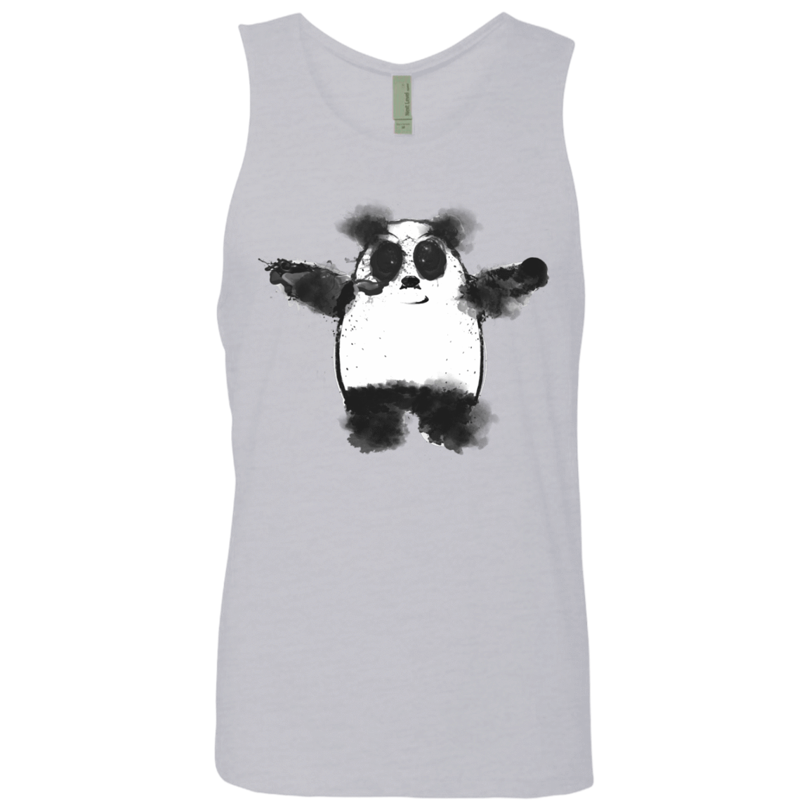 T-Shirts Heather Grey / S Panda Ink Men's Premium Tank Top