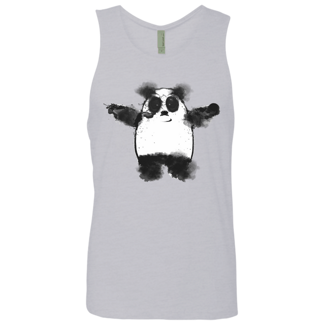 T-Shirts Heather Grey / S Panda Ink Men's Premium Tank Top