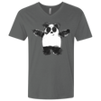 T-Shirts Heavy Metal / X-Small Panda Ink Men's Premium V-Neck