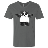 T-Shirts Heavy Metal / X-Small Panda Ink Men's Premium V-Neck