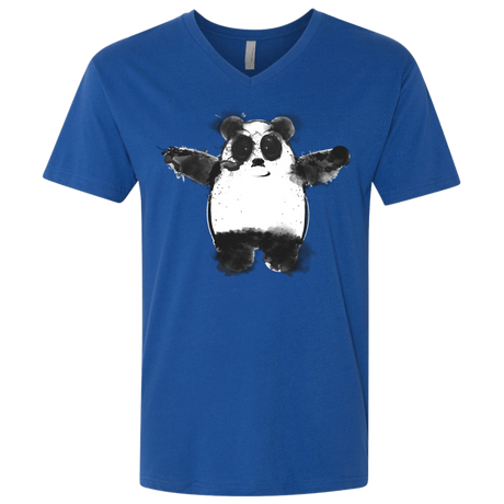 T-Shirts Royal / X-Small Panda Ink Men's Premium V-Neck