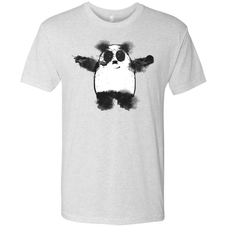 T-Shirts Heather White / S Panda Ink Men's Triblend T-Shirt