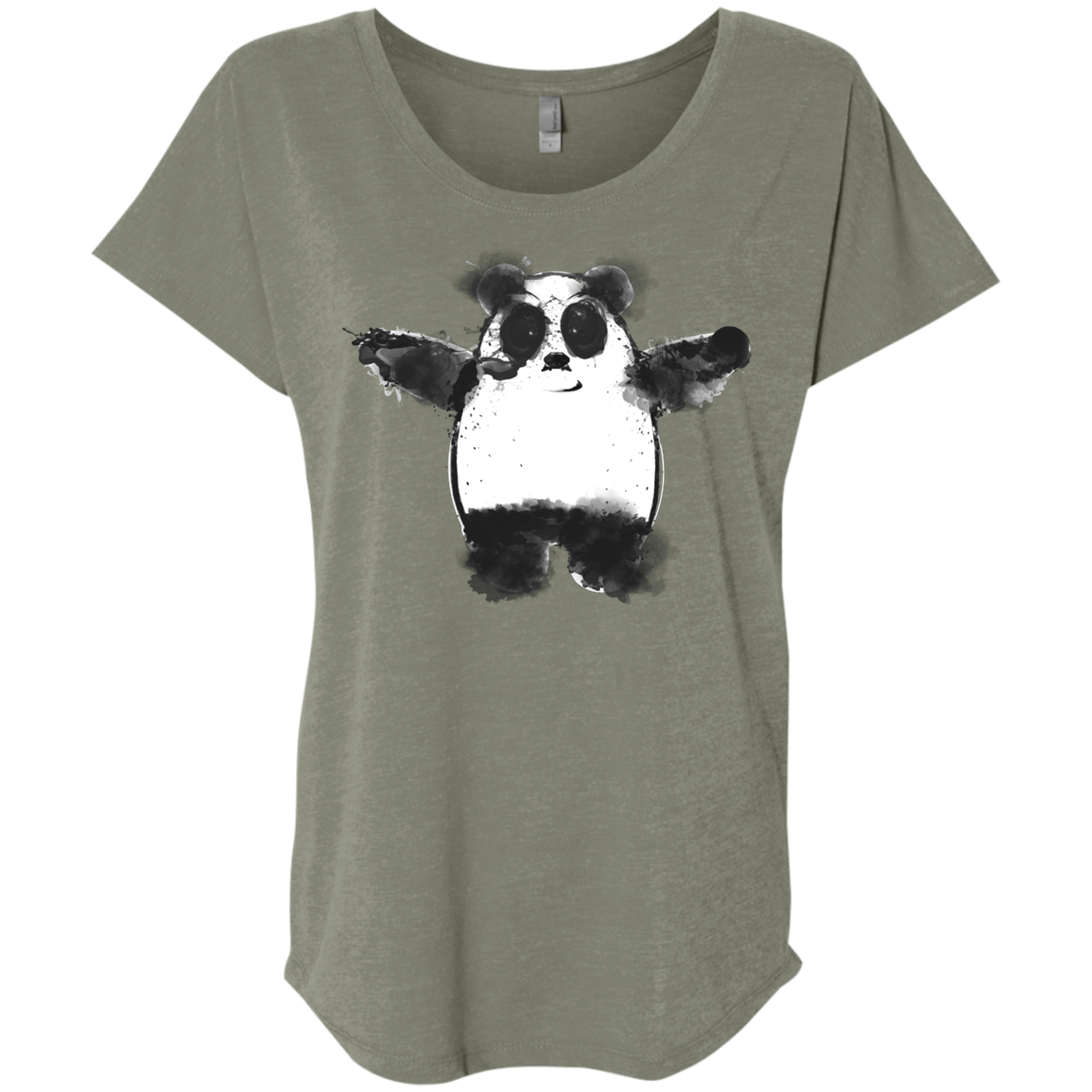 Panda Ink Triblend Dolman Sleeve