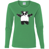 T-Shirts Irish Green / S Panda Ink Women's Long Sleeve T-Shirt
