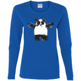 T-Shirts Royal / S Panda Ink Women's Long Sleeve T-Shirt