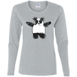 T-Shirts Sport Grey / S Panda Ink Women's Long Sleeve T-Shirt