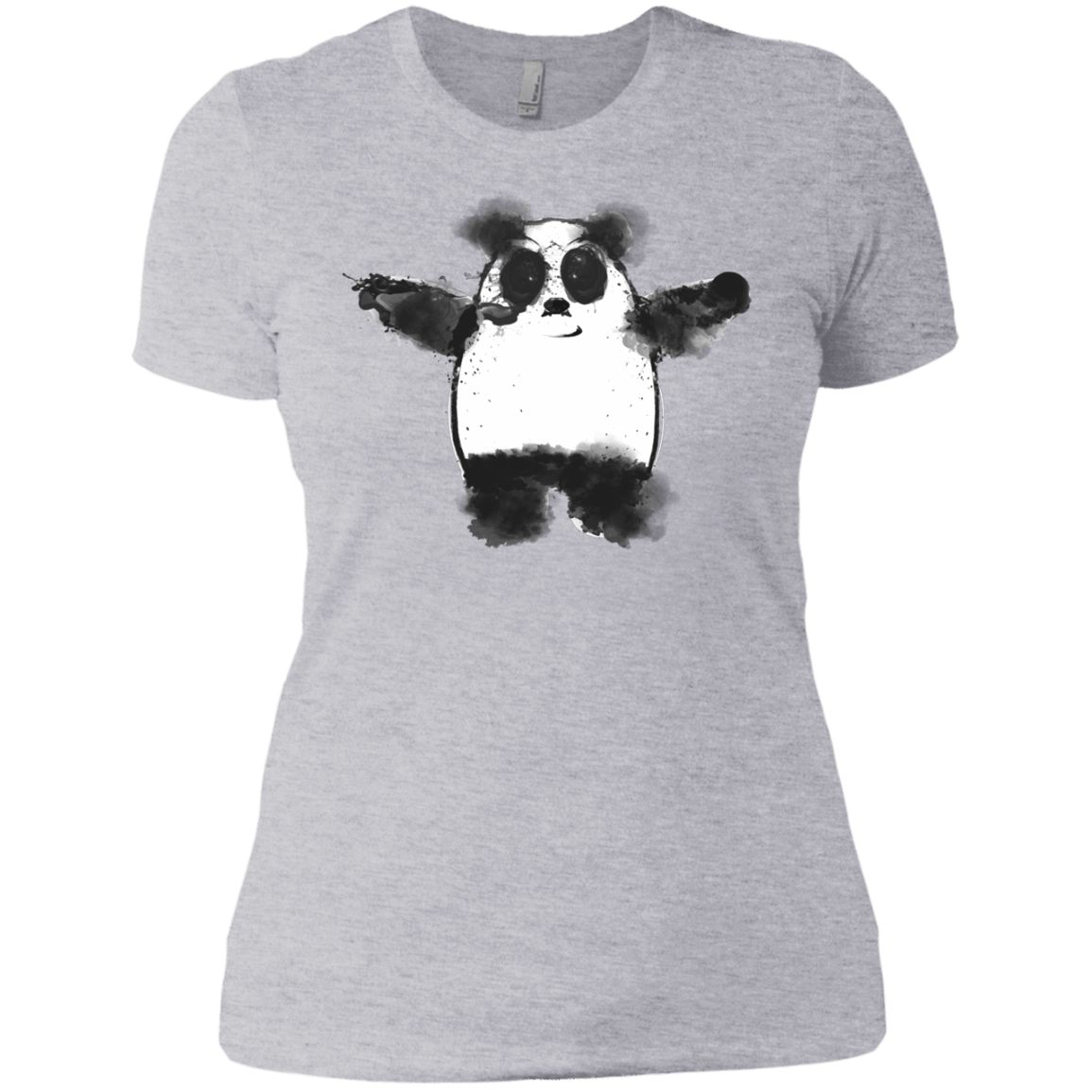 T-Shirts Heather Grey / X-Small Panda Ink Women's Premium T-Shirt