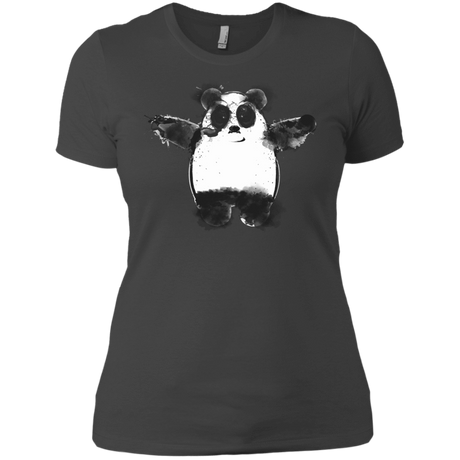 T-Shirts Heavy Metal / X-Small Panda Ink Women's Premium T-Shirt