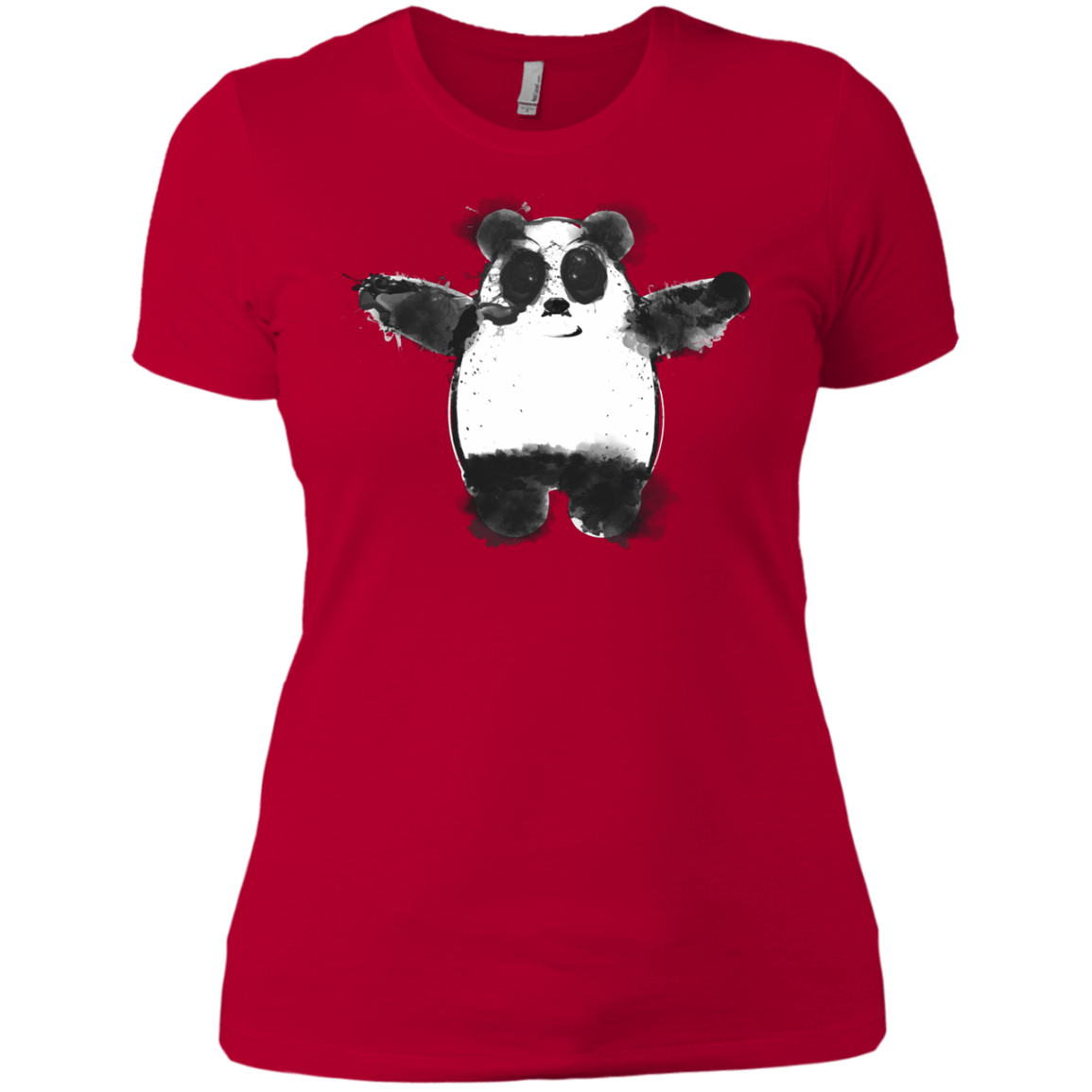 T-Shirts Red / X-Small Panda Ink Women's Premium T-Shirt