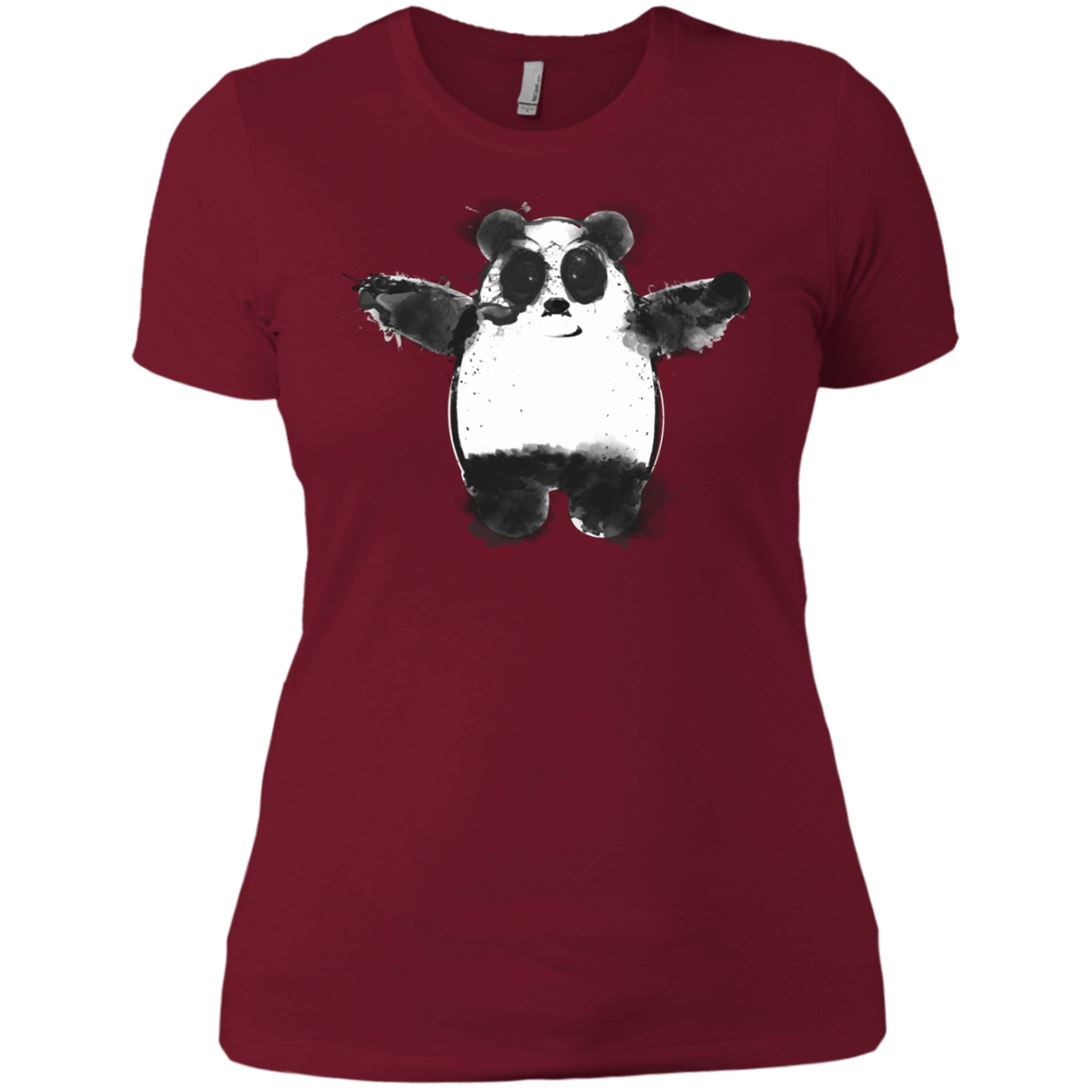 T-Shirts Scarlet / X-Small Panda Ink Women's Premium T-Shirt