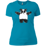 T-Shirts Turquoise / X-Small Panda Ink Women's Premium T-Shirt