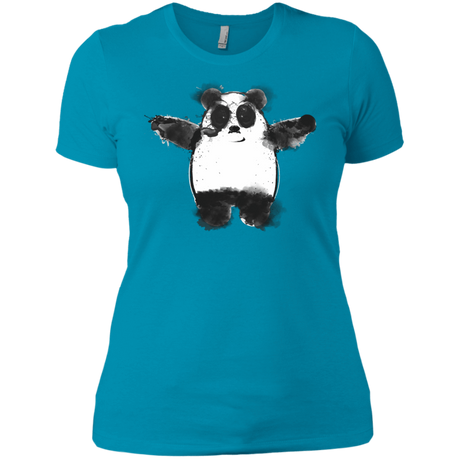 T-Shirts Turquoise / X-Small Panda Ink Women's Premium T-Shirt