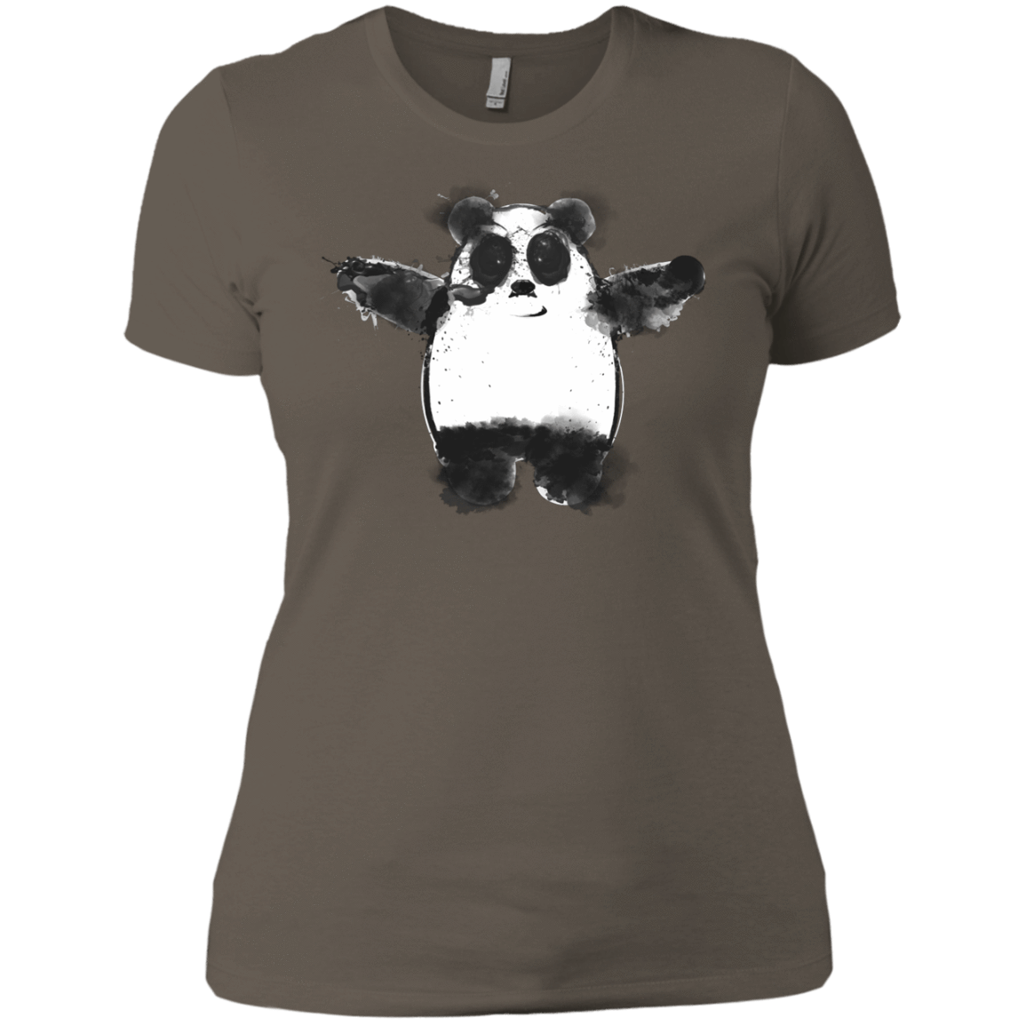 T-Shirts Warm Grey / X-Small Panda Ink Women's Premium T-Shirt