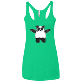 Panda Ink Women's Triblend Racerback Tank