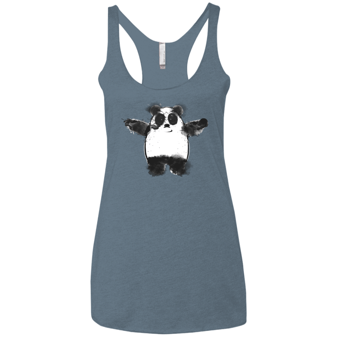 Panda Ink Women's Triblend Racerback Tank