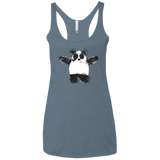 Panda Ink Women's Triblend Racerback Tank