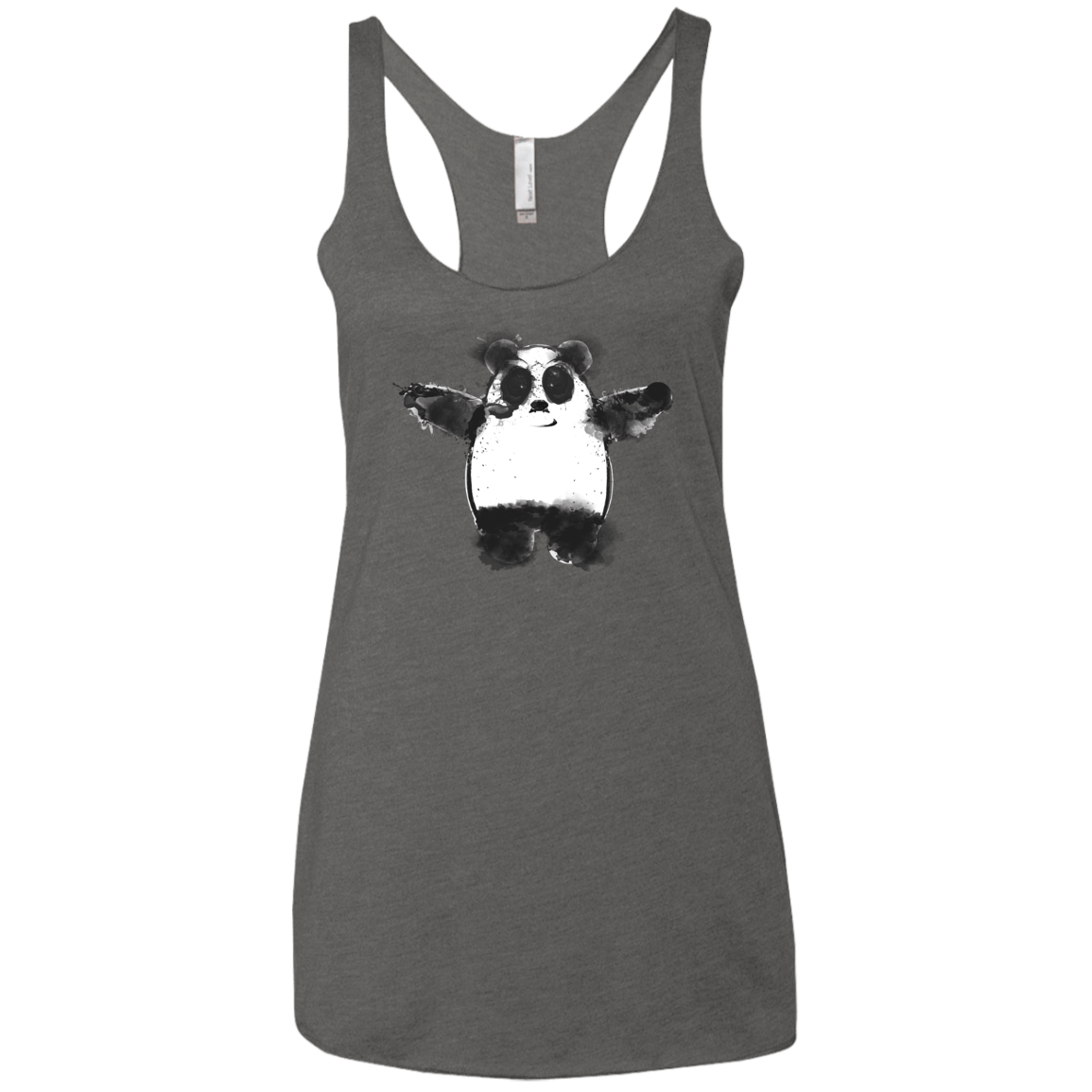 Panda Ink Women's Triblend Racerback Tank