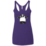 Panda Ink Women's Triblend Racerback Tank