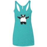 Panda Ink Women's Triblend Racerback Tank