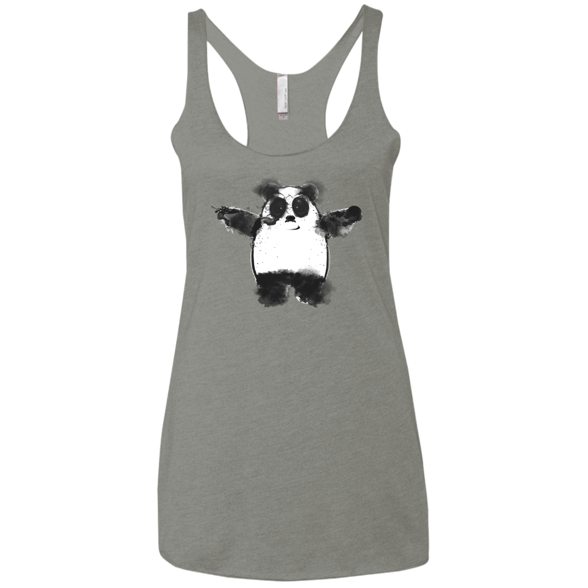 Panda Ink Women's Triblend Racerback Tank