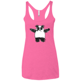 Panda Ink Women's Triblend Racerback Tank