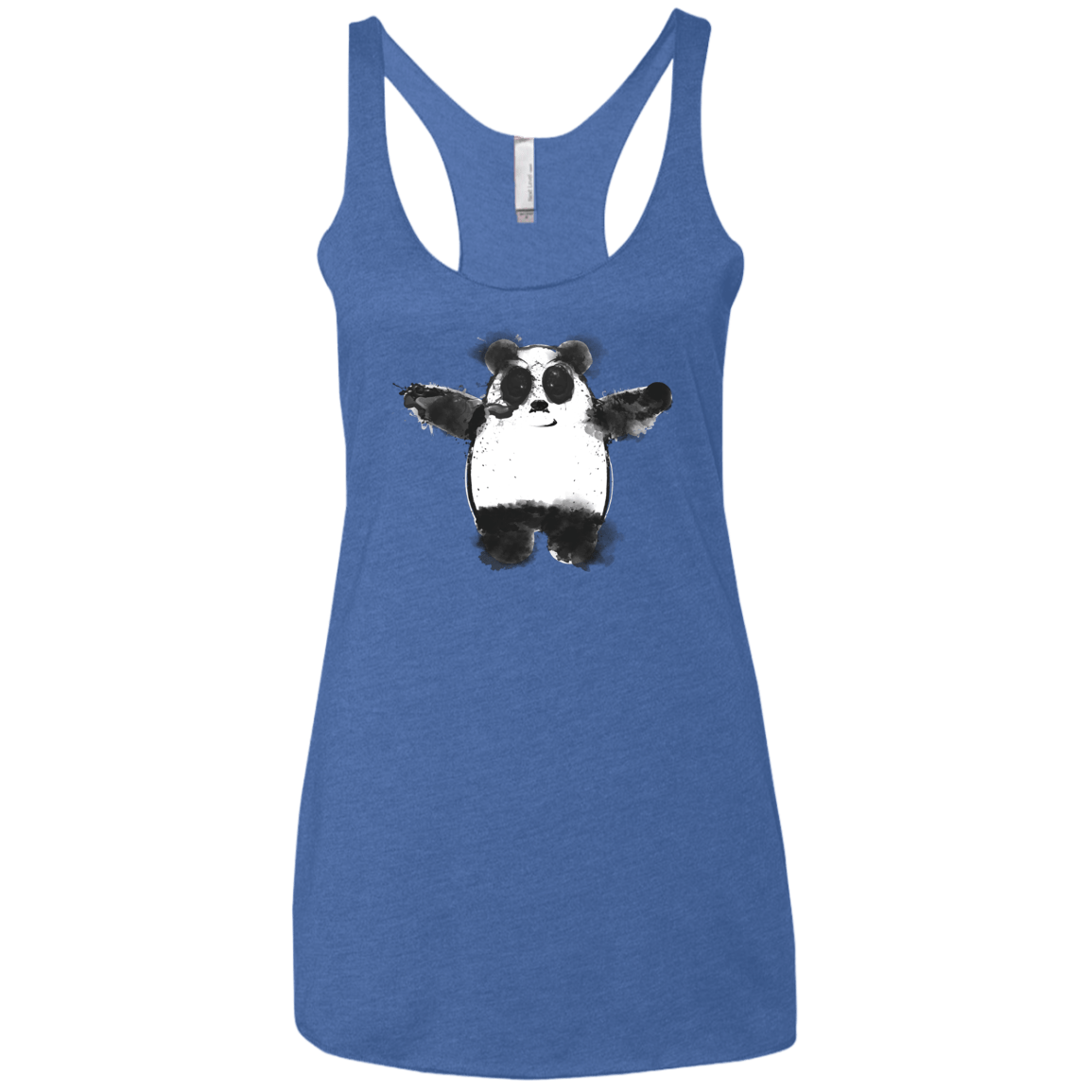 Panda Ink Women's Triblend Racerback Tank