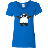 T-Shirts Royal / S Panda Ink Women's V-Neck T-Shirt