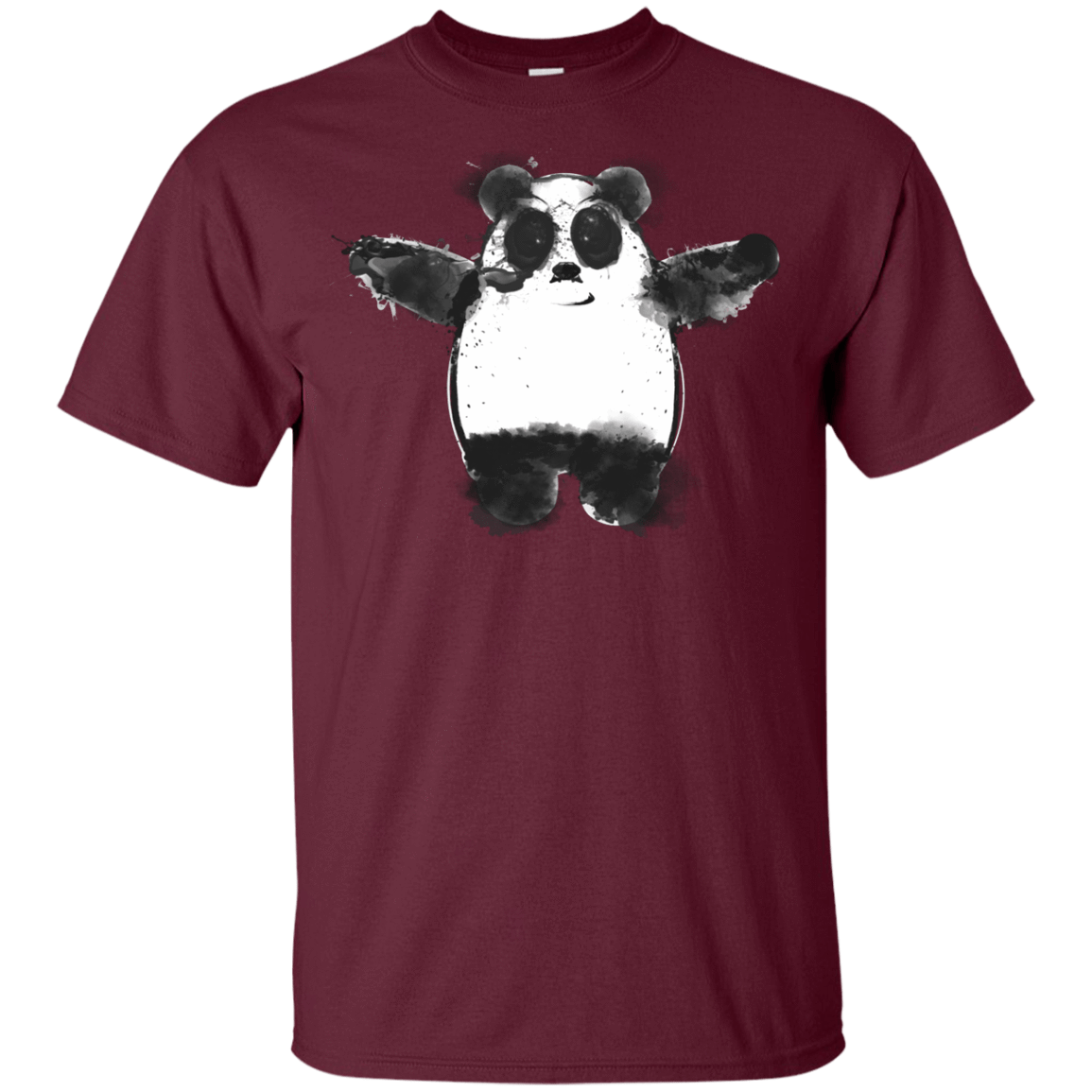 T-Shirts Maroon / YXS Panda Ink Youth T-Shirt