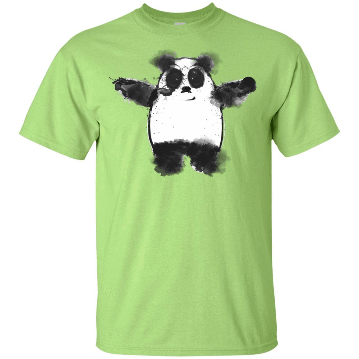 T-Shirts Mint Green / YXS Panda Ink Youth T-Shirt