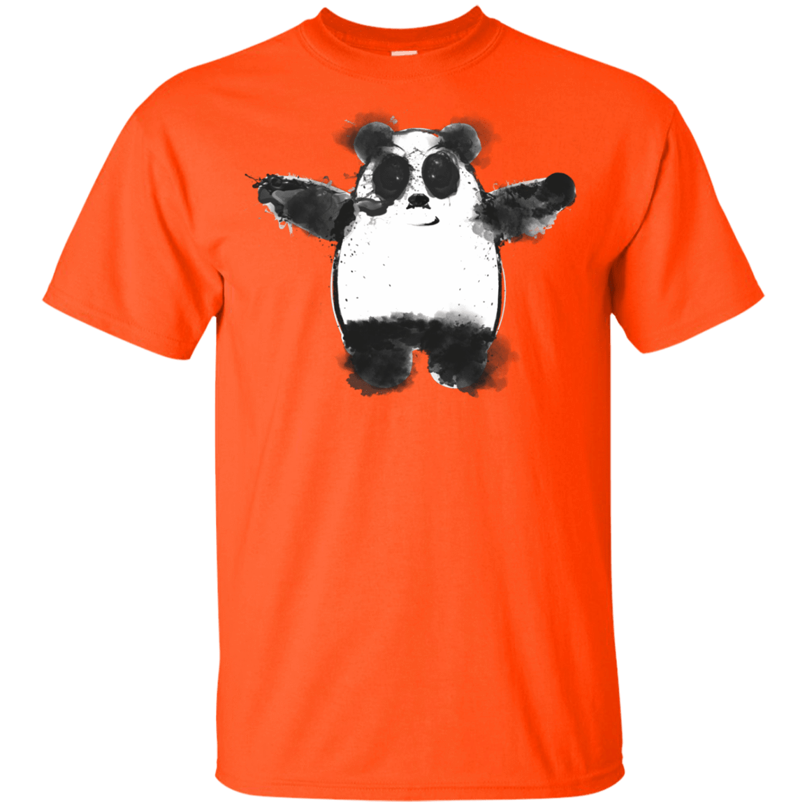 T-Shirts Orange / YXS Panda Ink Youth T-Shirt