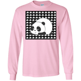 T-Shirts Light Pink / S Panda Men's Long Sleeve T-Shirt