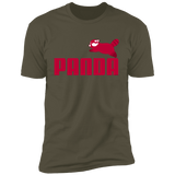T-Shirts Military Green / S Panda Men's Premium T-Shirt