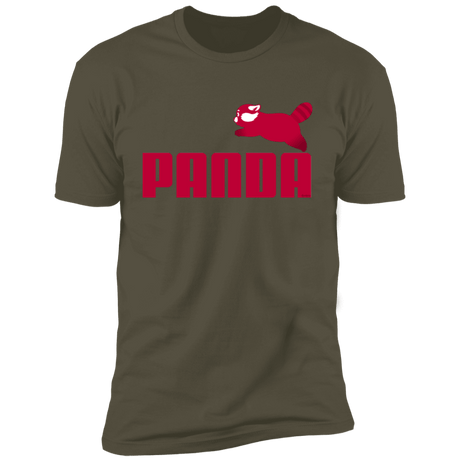 T-Shirts Military Green / S Panda Men's Premium T-Shirt