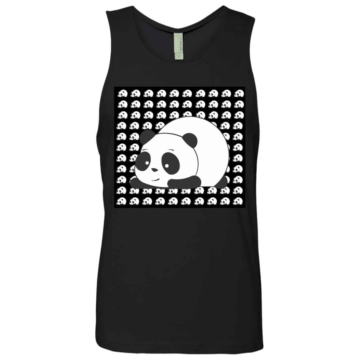 T-Shirts Black / S Panda Men's Premium Tank Top