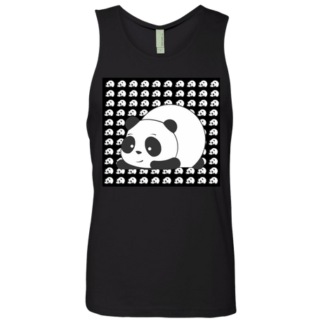 T-Shirts Black / S Panda Men's Premium Tank Top