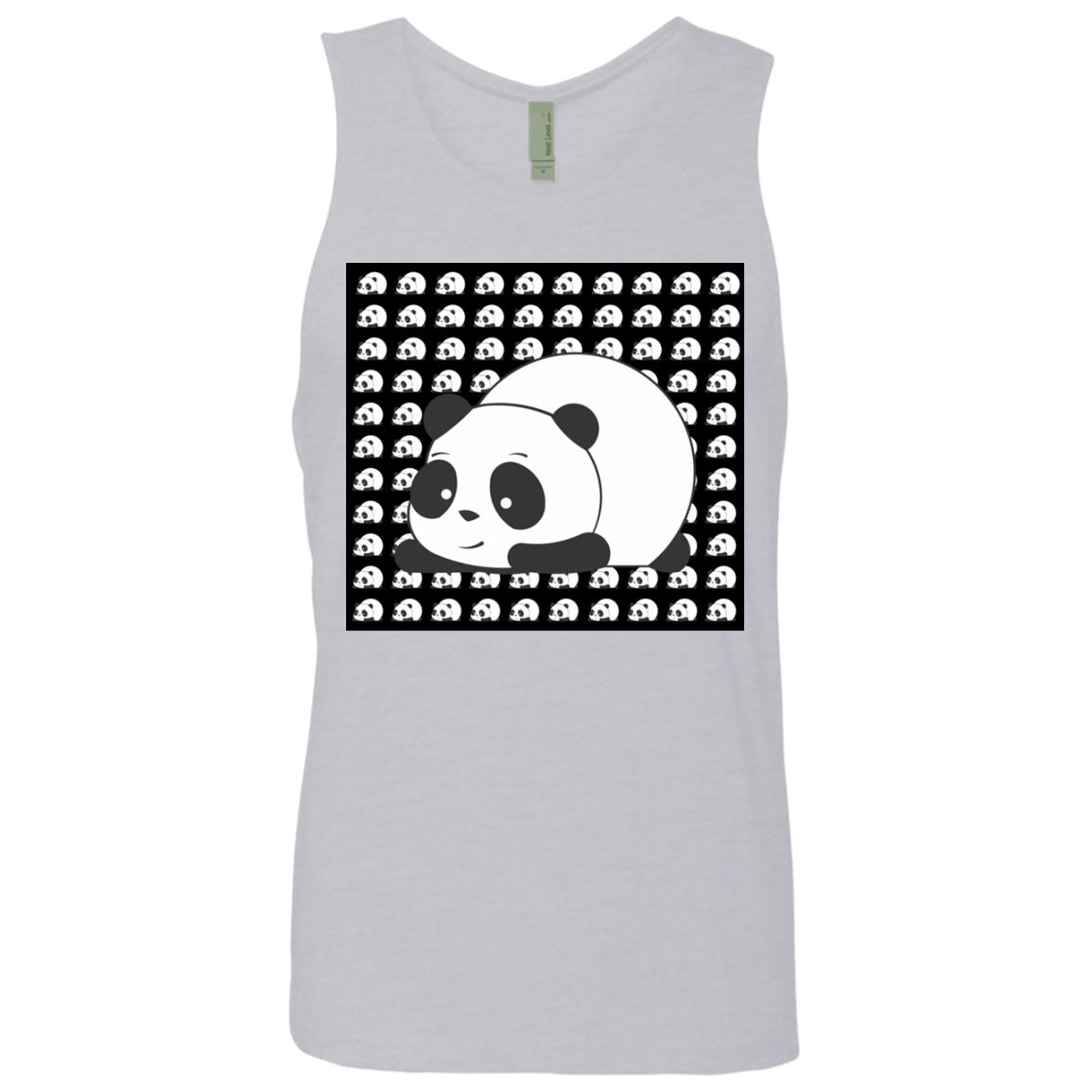 T-Shirts Heather Grey / S Panda Men's Premium Tank Top