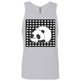 T-Shirts Heather Grey / S Panda Men's Premium Tank Top