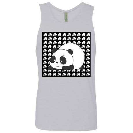 T-Shirts Heather Grey / S Panda Men's Premium Tank Top