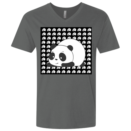 T-Shirts Heavy Metal / X-Small Panda Men's Premium V-Neck
