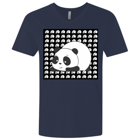 T-Shirts Midnight Navy / X-Small Panda Men's Premium V-Neck