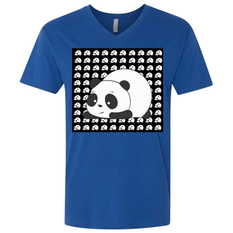 T-Shirts Royal / X-Small Panda Men's Premium V-Neck