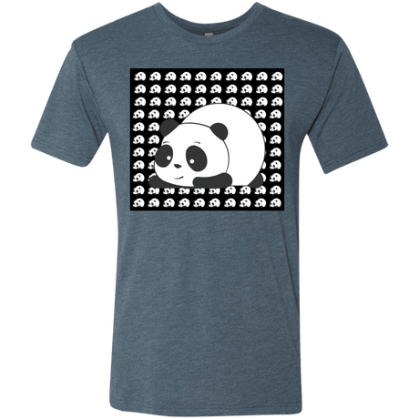 T-Shirts Indigo / S Panda Men's Triblend T-Shirt