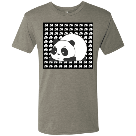 T-Shirts Venetian Grey / S Panda Men's Triblend T-Shirt